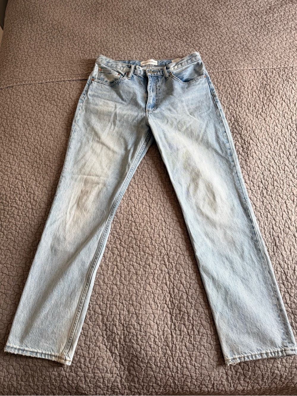 Aritzia Denim Forum Light Blue The Romy Midrise Jeans